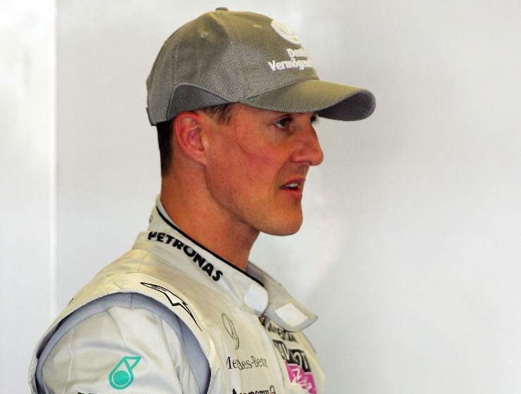 Michael Schumacher in primo piano