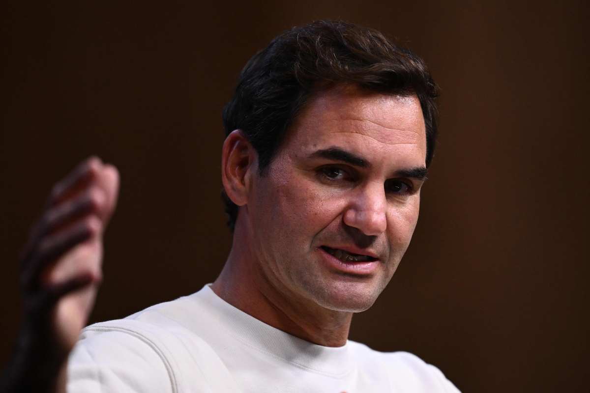 Roger Federer in conferenza stampa