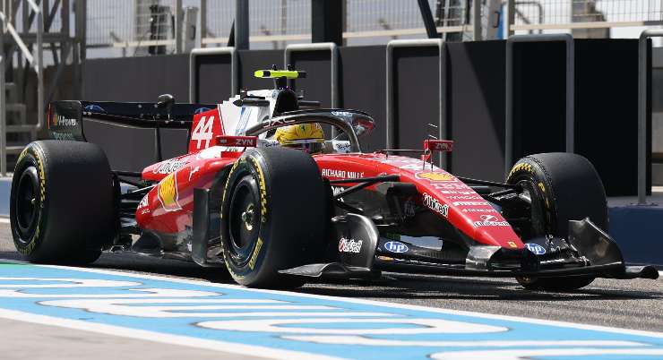 Lewis Hamilton sulla Ferrari