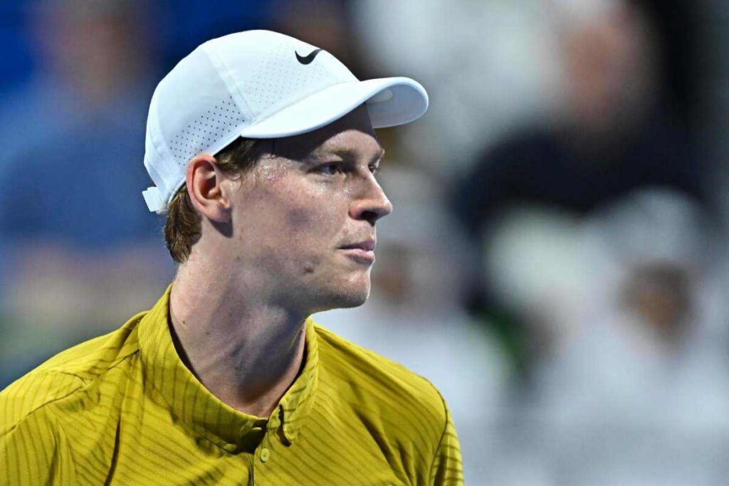 Jannik Sinner in primo piano