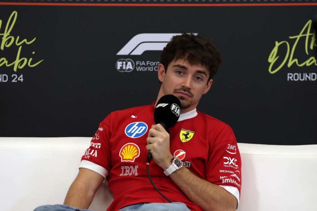 Charles Leclerc in conferenza stampa