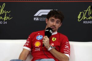 Charles Leclerc in conferenza stampa