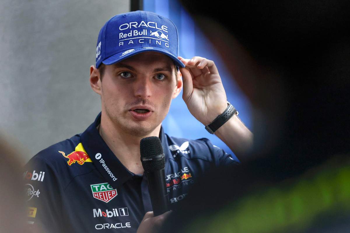 Max Verstappen durante un'intervista