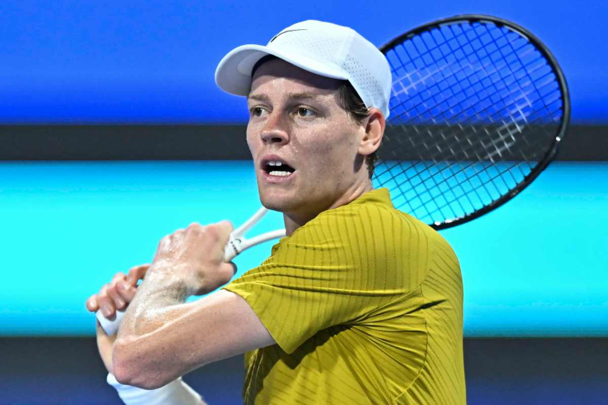 Jannik Sinner in campo