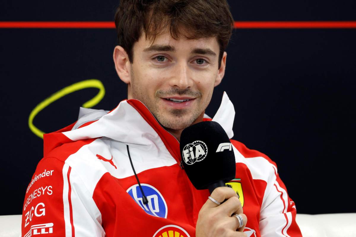 Charles Leclerc in conferenza stampa