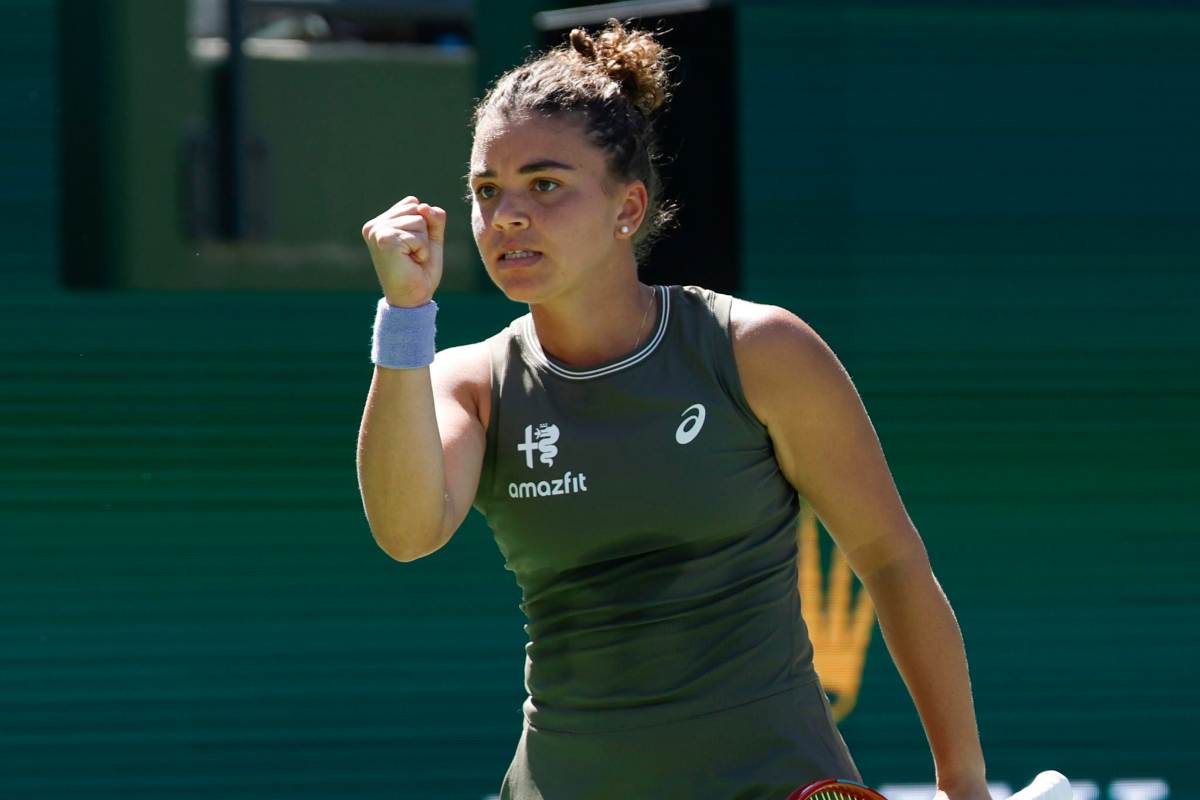 Jasmine Paolini esulta