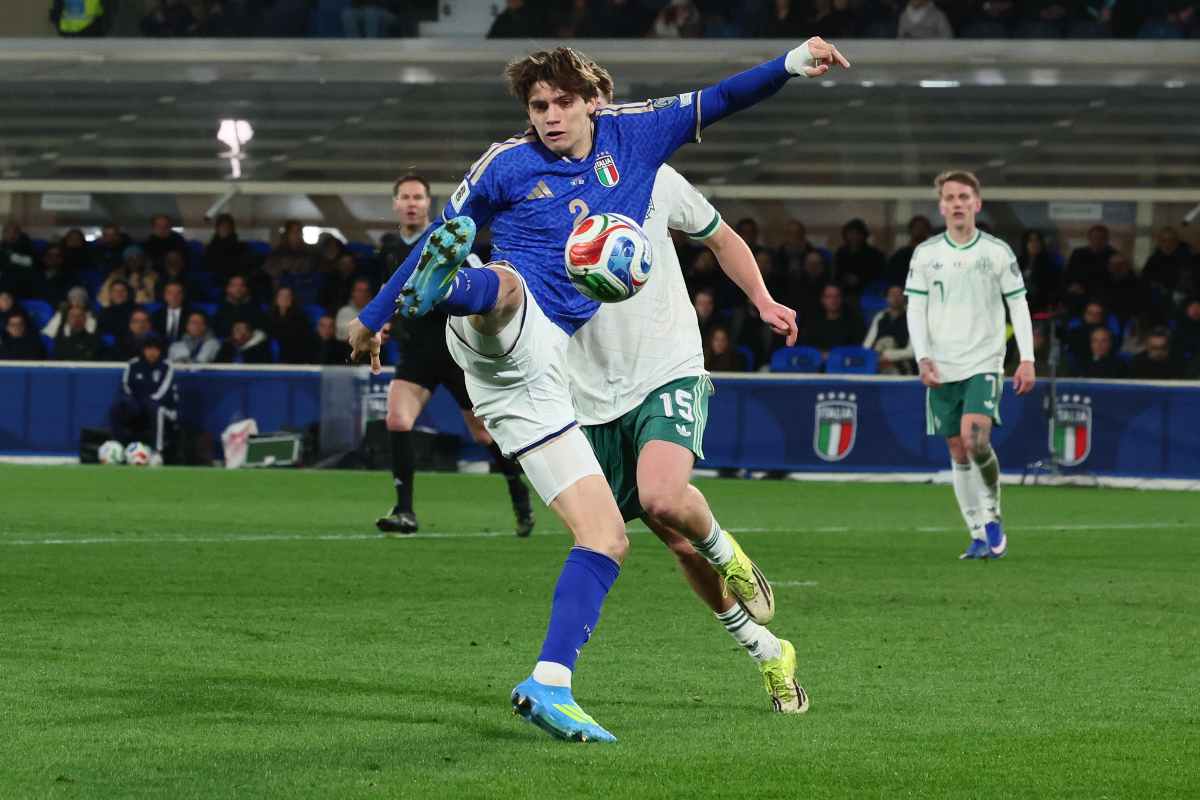 Marco Palestra con la maglia dell'Italia