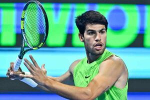 Carlos Alcaraz in azione