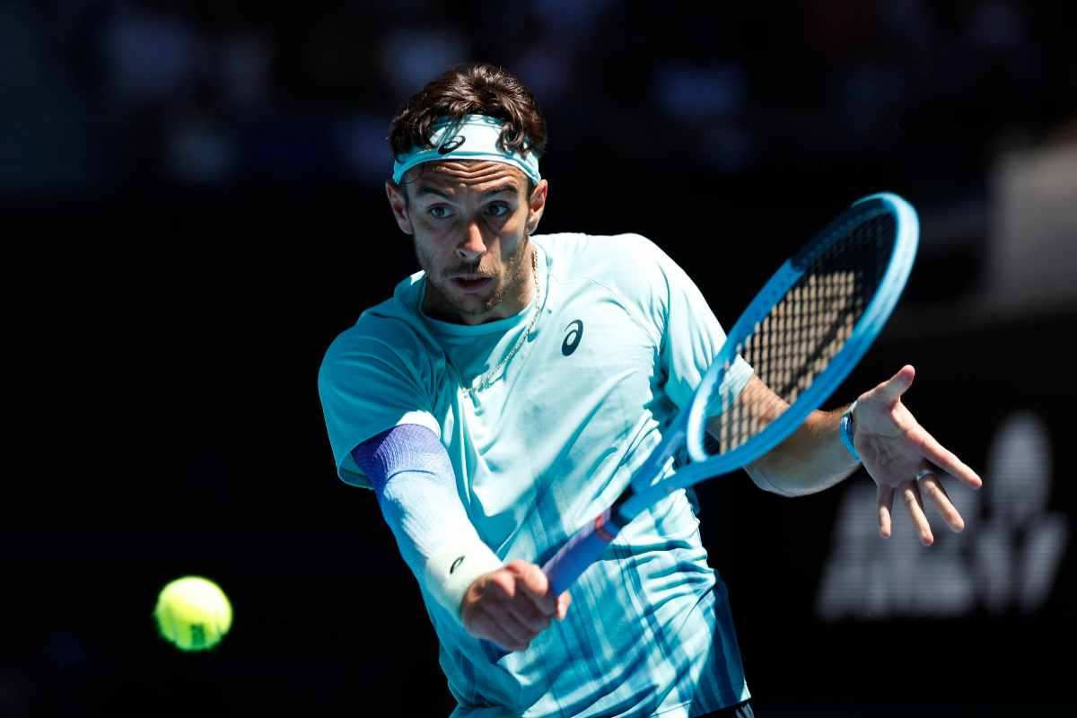 Lorenzo Musetti in azione