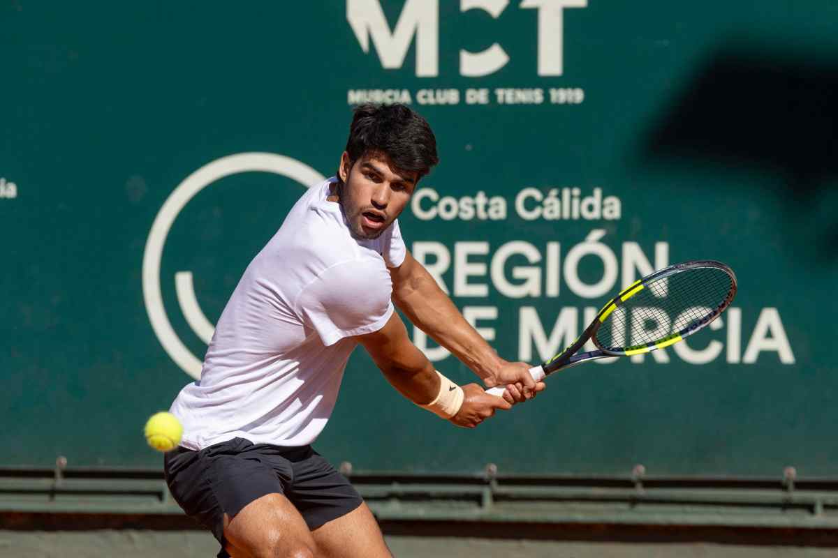 Carlos Alcaraz in azione