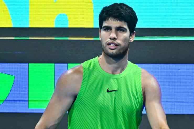 Carlos Alcaraz in campo