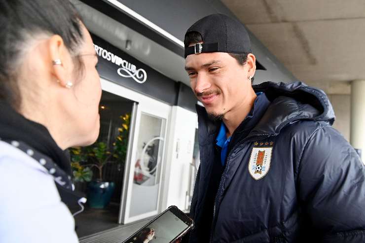 Darwin Nunez con il suo Uruguay