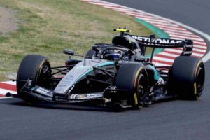 Kimi Antonelli nella sua Mercedes