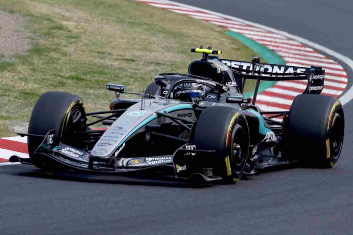 Kimi Antonelli nella sua Mercedes