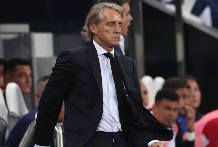 Roberto Mancini in primo piano