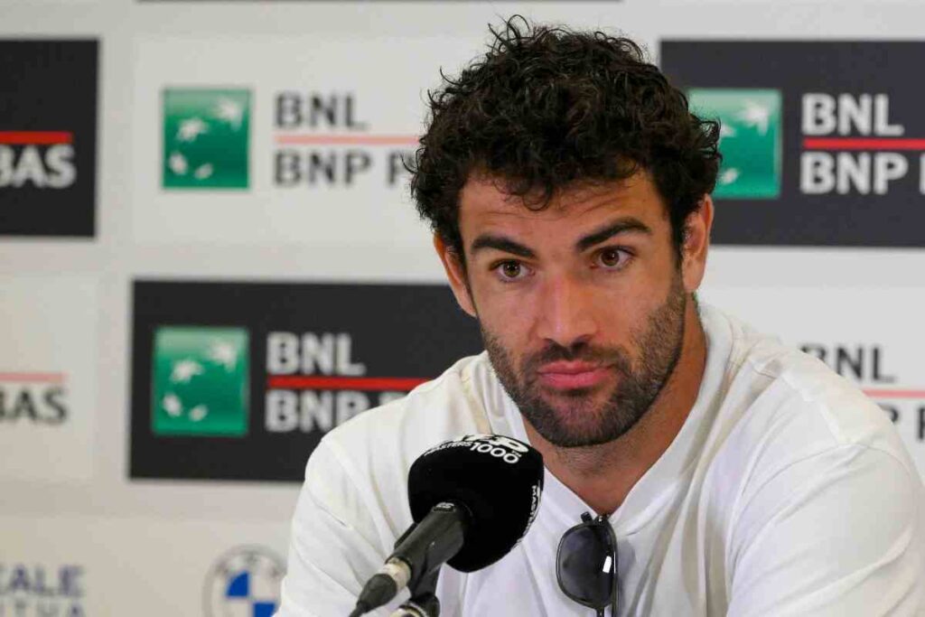 Matteo Berrettini in conferenza stampa