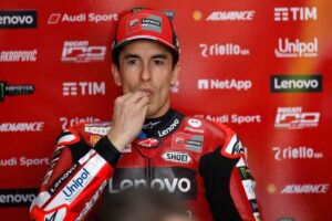 Marc Marquez al box Ducati